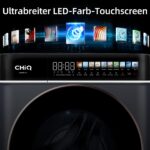 CHiQ Waschmaschine 8 kg Frontlader, A-15% Energieeffizienz, 1400 U/min, LED-Touchscreen, Dampfwäsche – Bild 5
