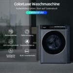 CHiQ Waschmaschine 8 kg Frontlader, A-15% Energieeffizienz, 1400 U/min, LED-Touchscreen, Dampfwäsche – Bild 3