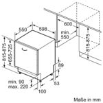 Bosch SMV6ZCX16E Vollintegrierter Geschirrspüler 60 cm, 14 Maßgedecke, Zeolith, Home Connect – Bild 7