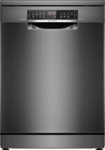 Bosch SMS6ECC12E Geschirrspüler 60 cm freistehend, 14 Maßgedecke, schwarz, Home Connect